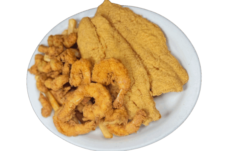 Fried Catfish and Shrimp Platter