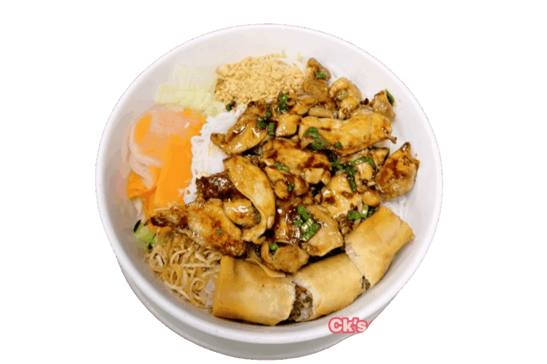 Grilled Chicken and Egg Roll Vermicelli