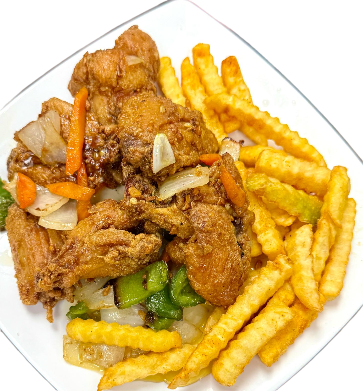 Chicken Wings w/ French Fries